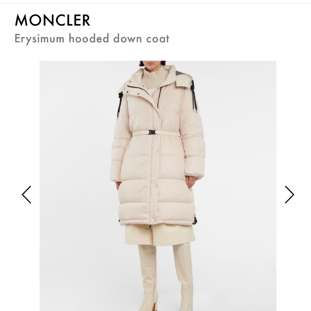Brand new Moncler Erysimum hooded down coat